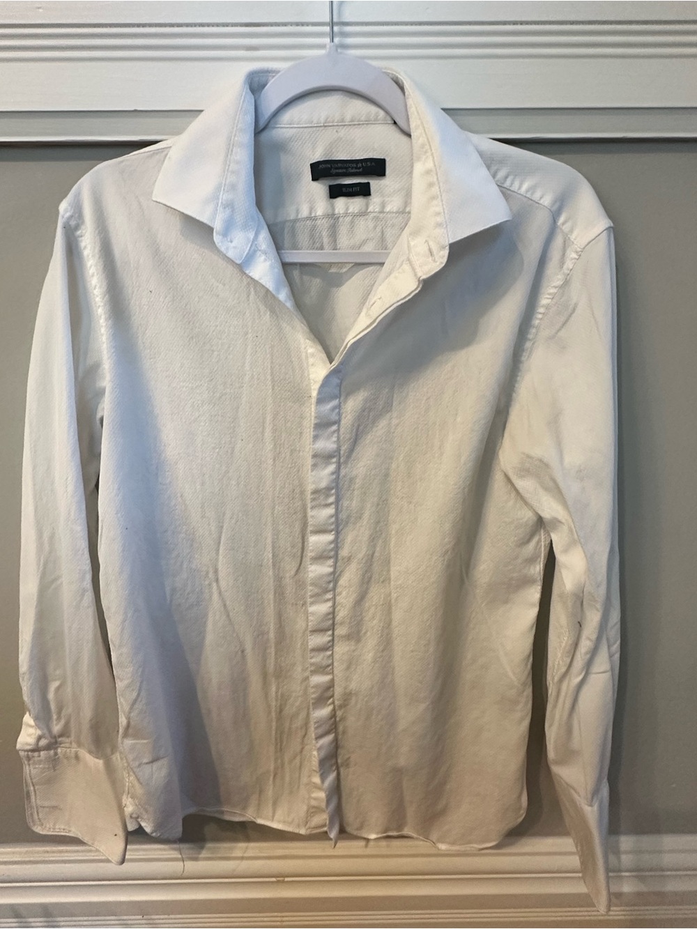 John Varvatos White Men's Dress Shirt
